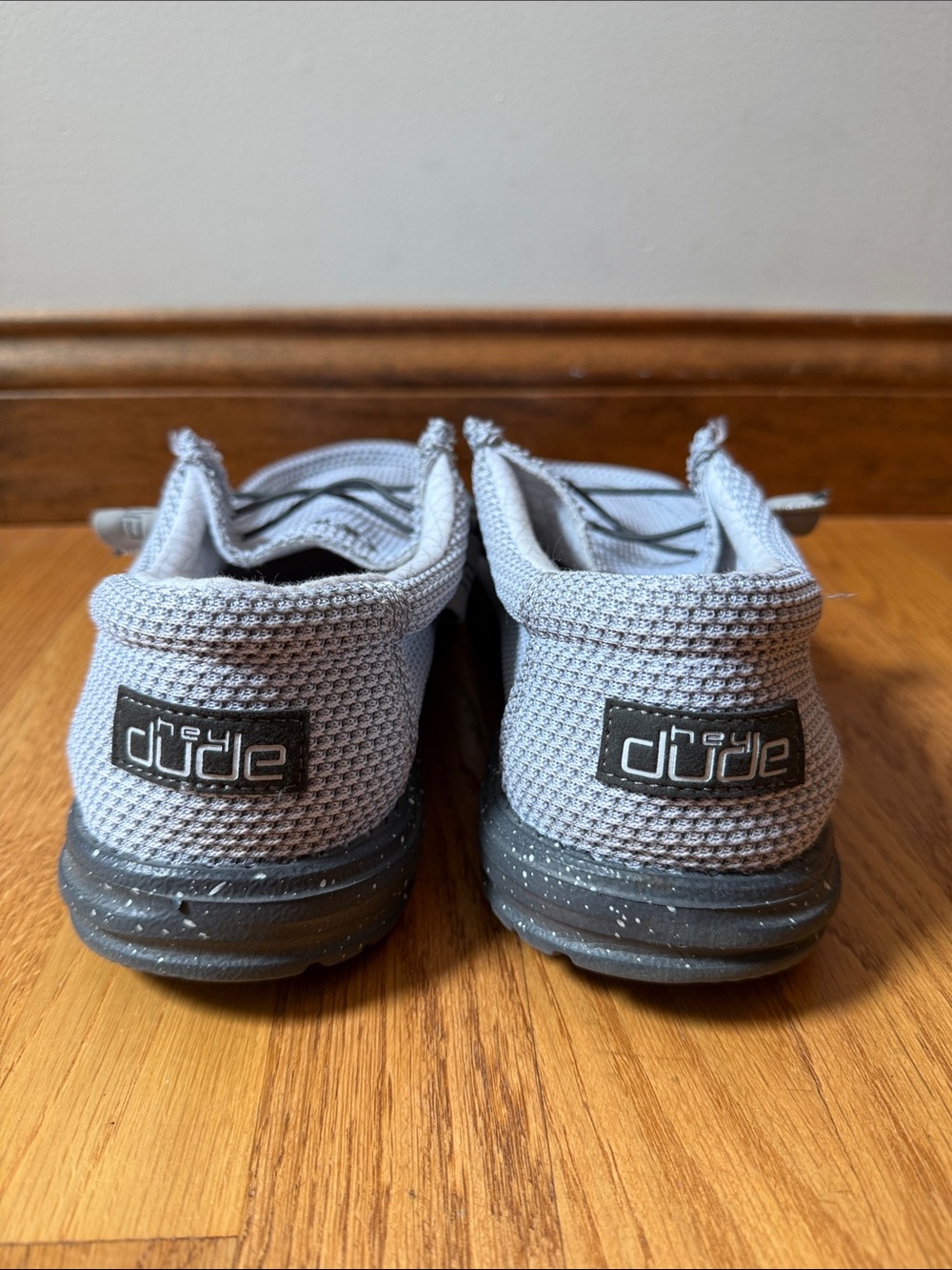HEY DUDE Wally Shoes in Snowball Gray Men’s US 12 - Picture 3 of 8
